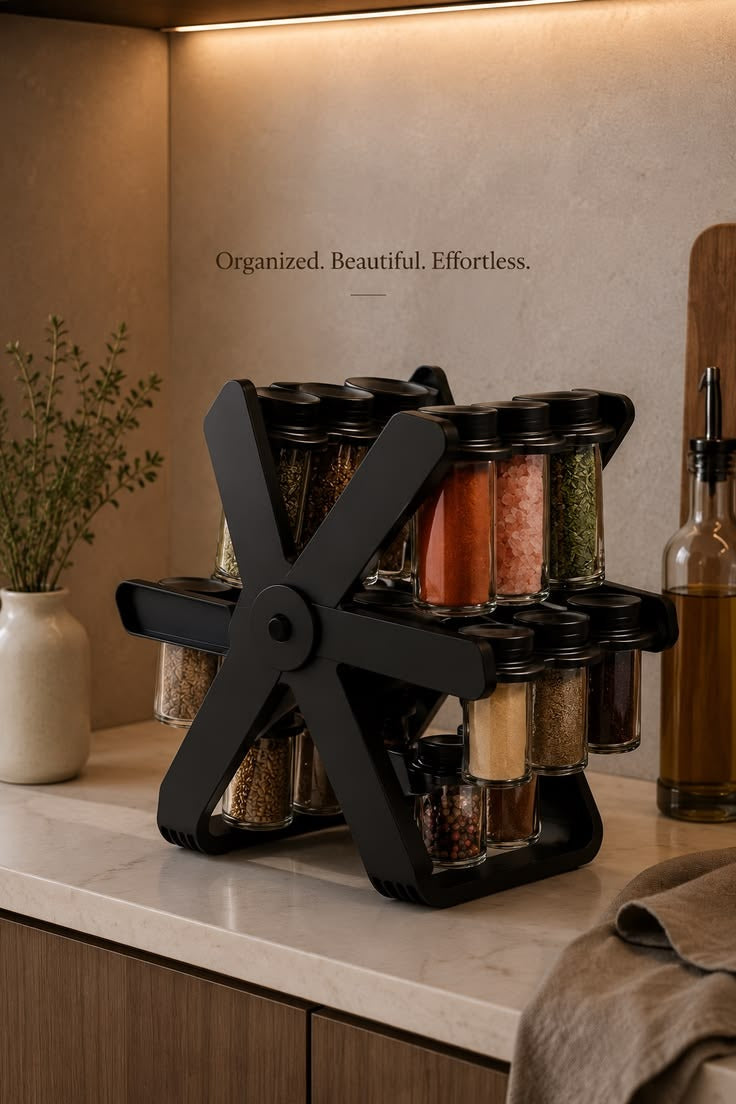 18 Jar Rotating Spice Rack